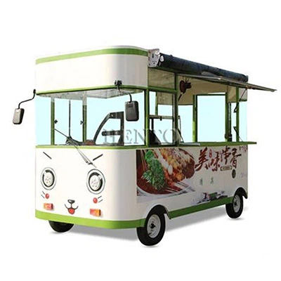 Karettun tal-bejgħ tal-ikel bir-roti